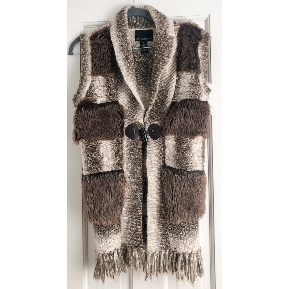 Cynthia Rowley Faux Fur Vest